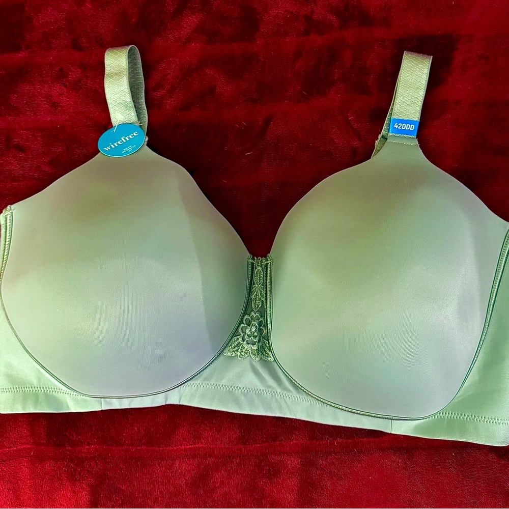 Vanity Fair Light Green Full Coverage Bra